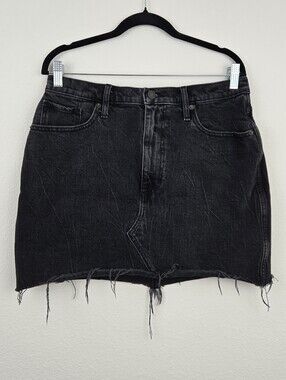 Black Abercrombie & Fitch Curve Love Ultra High Rise Skirt